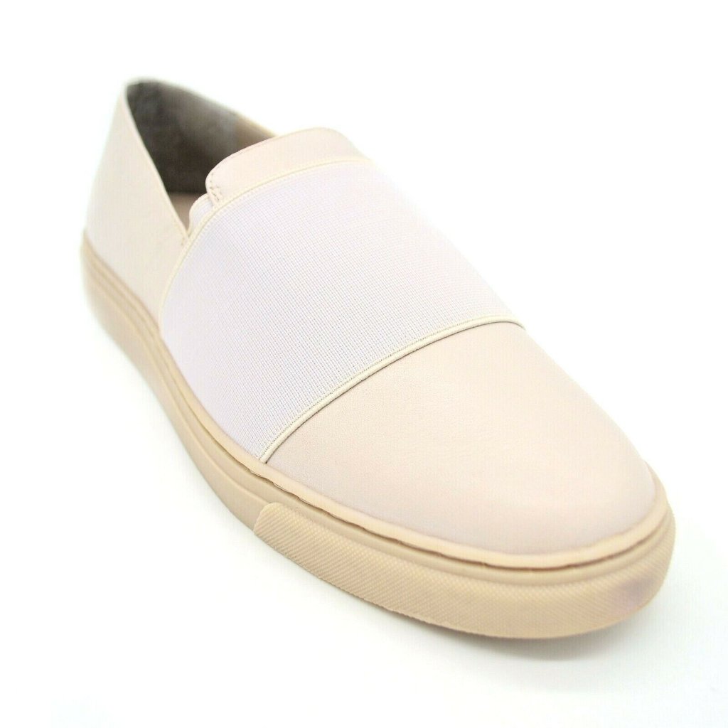 Lori Goldstein Women Brint Slipon Sneaker Sz 8.5m Ash Grey Leather Cushion New